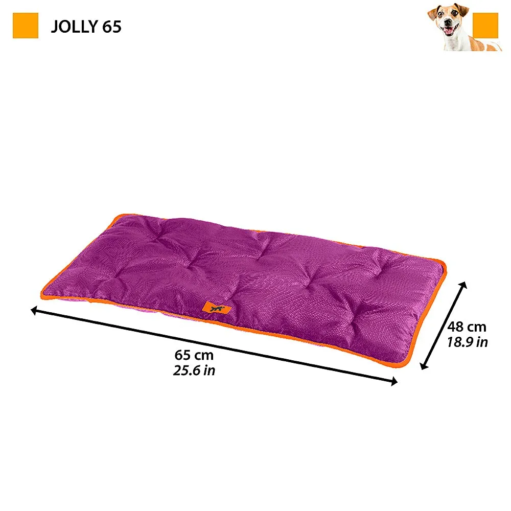 Ferplast Jolly Cuccia per Cane e Gatto, Tessuto Tecnico Antigraffio e Impermeabile, Taglia Piccola, Marrone, 65 x 48 x 3,5 cm - immagine 2
