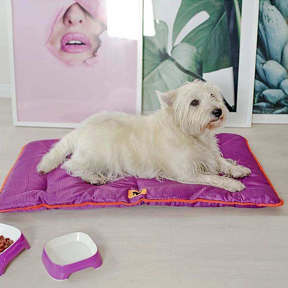 Ferplast Jolly Cuccia per Cane e Gatto, Tessuto Tecnico Antigraffio e Impermeabile, Taglia Piccola, Marrone, 65 x 48 x 3,5 cm - immagine 3