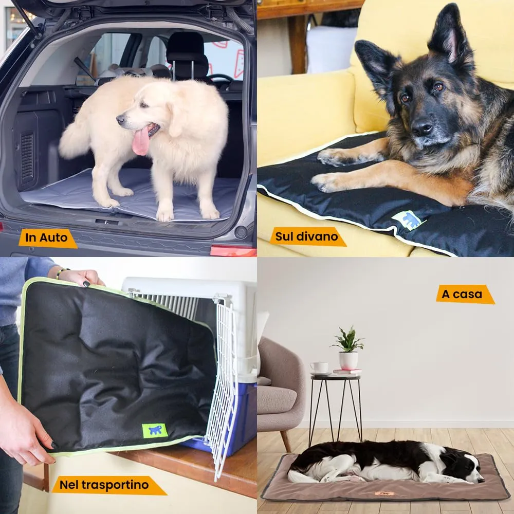 Ferplast Jolly Materassino per Cani Impermeabile e Antigraffio, 108 x 79 cm, Nero - immagine 4