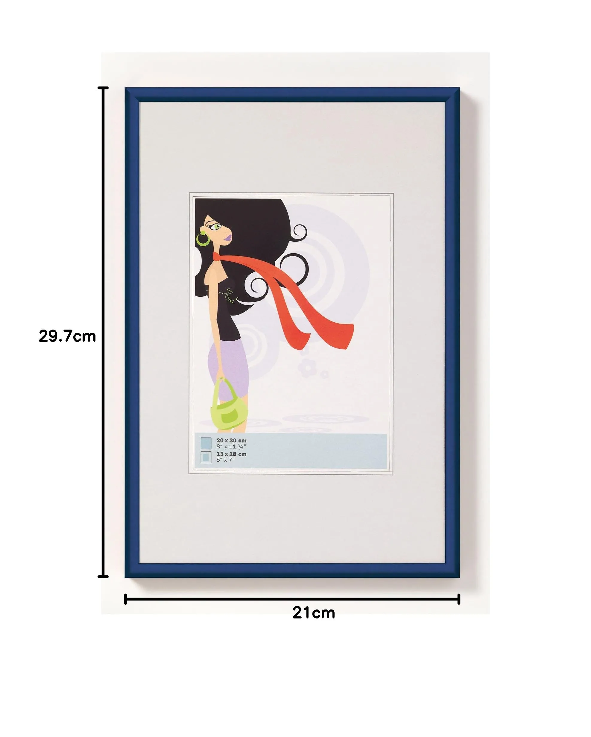 Walther Design Cornice Blu 21 x 29,7 cm DIN A4 KV130L - immagine 3