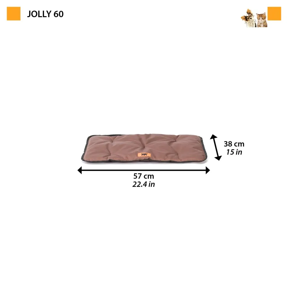 Ferplast Jolly Cuccia Cane e Gatto Antigraffio e Impermeabile, Taglia Piccola, 57 x 38 x 3,5 cm, Marrone - immagine 3