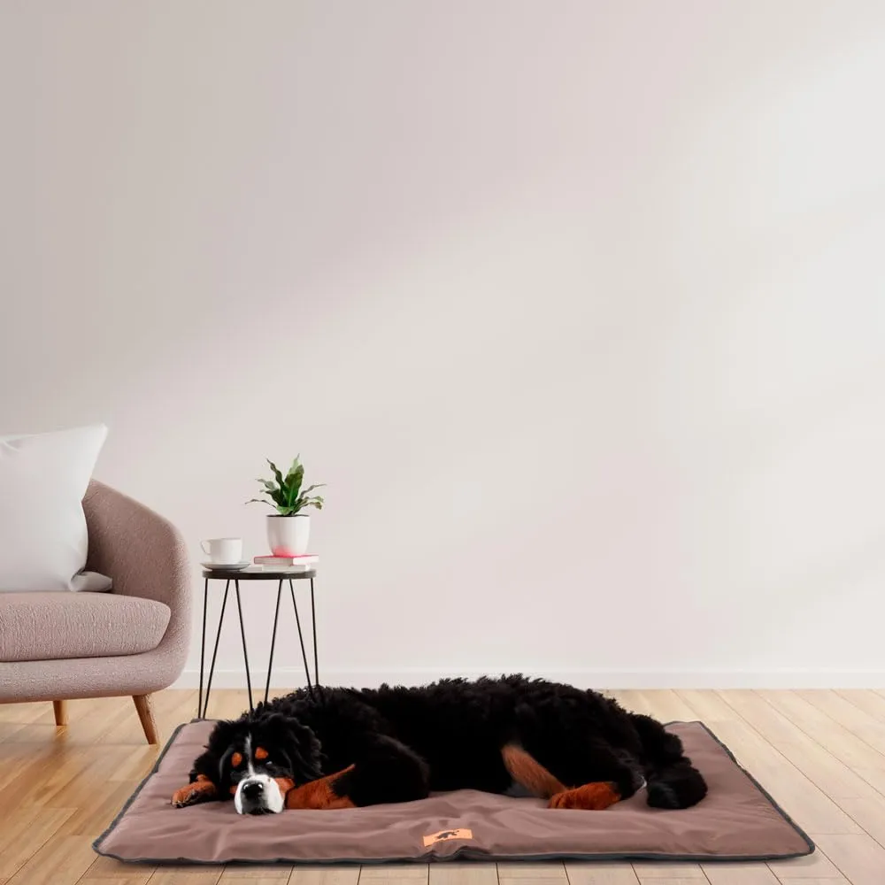 Ferplast Jolly Materassino Cane Impermeabile e Antigraffio, 108 x 79 cm, Marrone - immagine 2