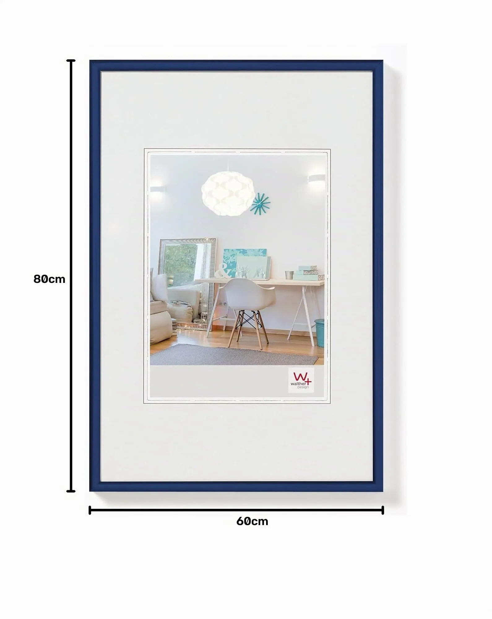 walther design Cornice Blu 60 x 80 cm KV080L - immagine 6