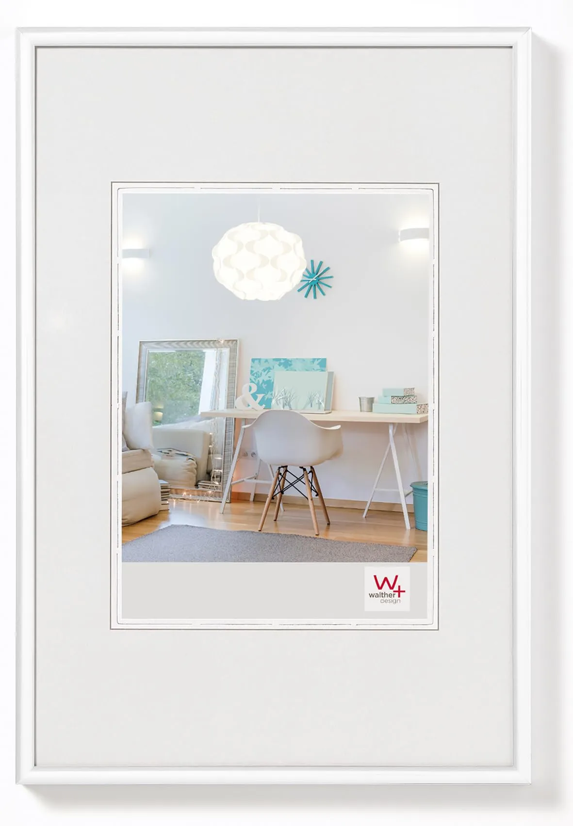 walther design Cornice Bianca 60 x 90 cm KV090W - immagine 1