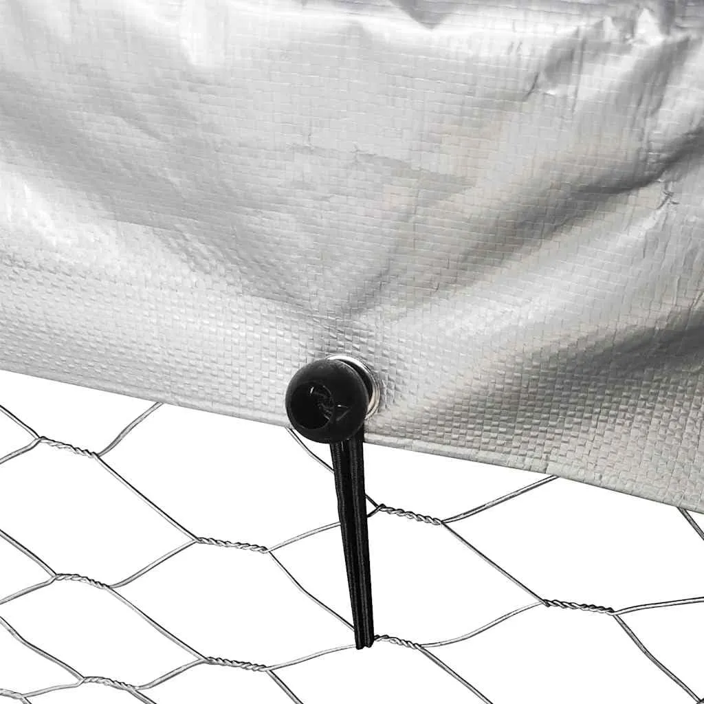 vidaXL Gabbia per Cani da Esterno con Tetto 600x300x150 cm - immagine 7