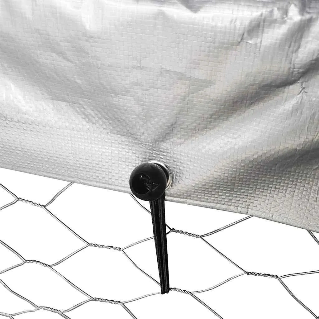 vidaXL Gabbia per Cani da Esterno con Tetto 300x300x150 cm - immagine 8