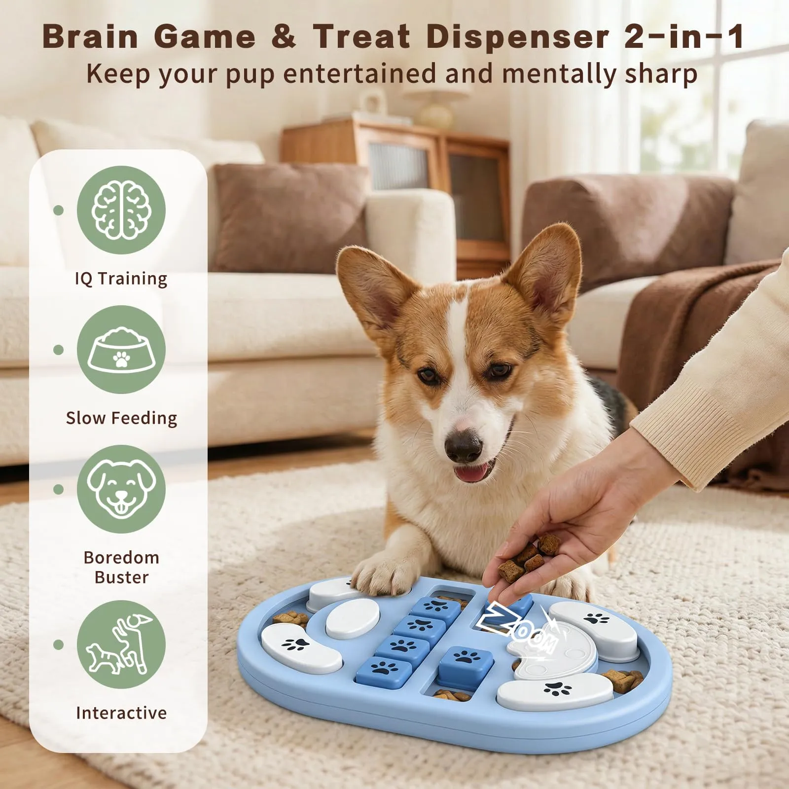 Blanlody Giochi Interattivi per Cani Stimola Qi - immagine 2