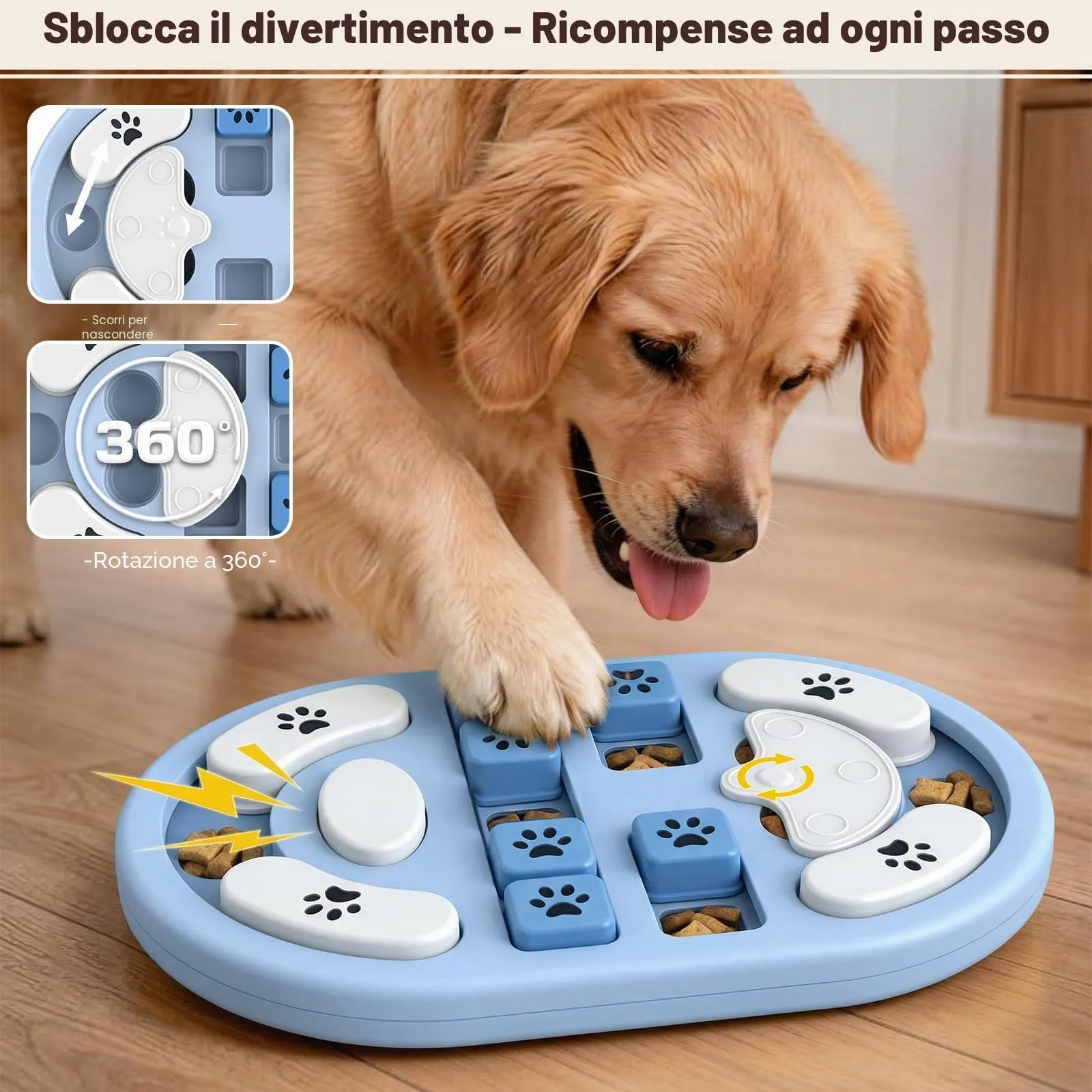 Blanlody Giochi Interattivi per Cani Stimola Qi - immagine 3