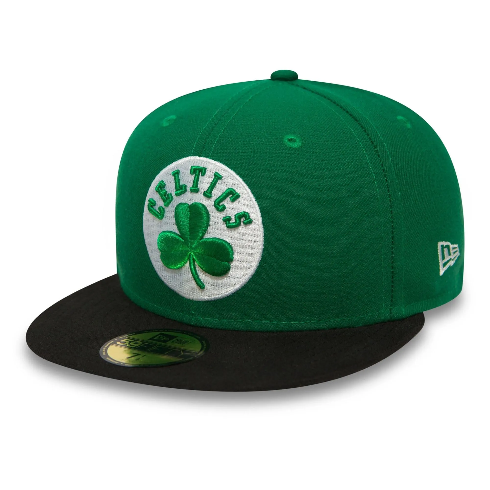 New Era NBA League Basic 59Fifty Snapback Boston Celtics Cap, Green Black, 7 (55.8 cm) - immagine 1