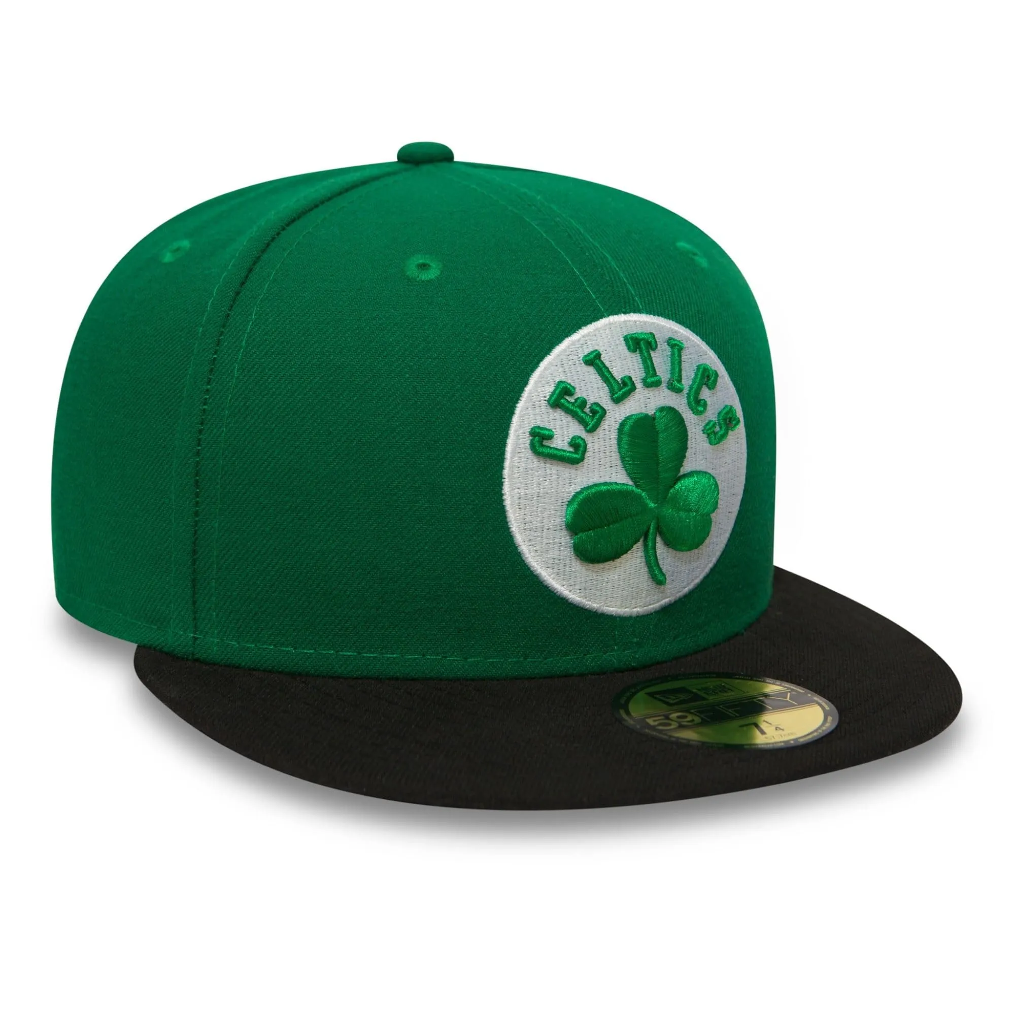 New Era NBA League Basic 59Fifty Snapback Boston Celtics Cap, Green Black, 7 (55.8 cm) - immagine 2