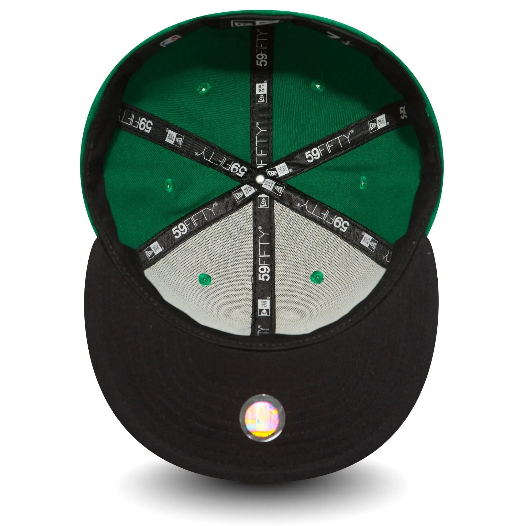 New Era NBA League Basic 59Fifty Snapback Boston Celtics Cap, Green Black, 7 (55.8 cm) - immagine 4