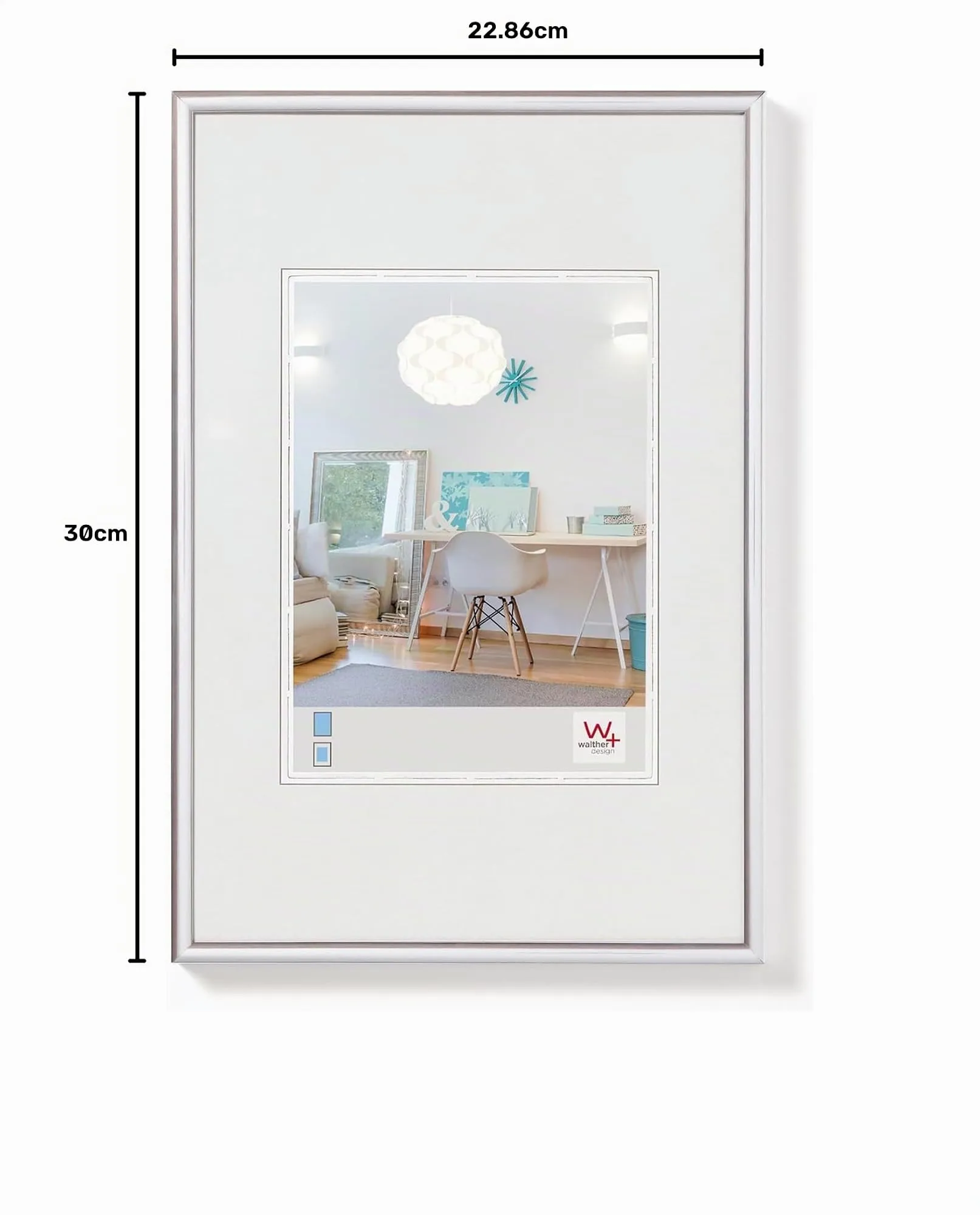 Walther Design New Lifestyle Plastic Frame, Argento, 40 x 50 cm, KV050S - immagine 4