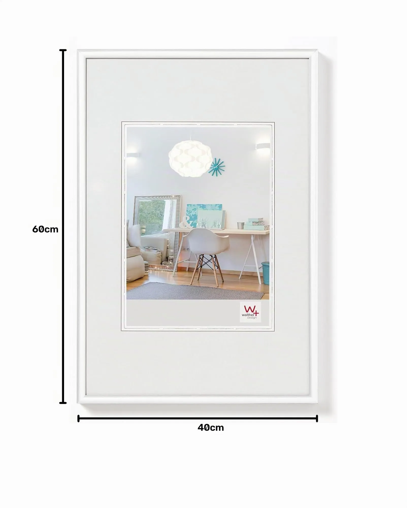 walther design Cornice Bianca 40 x 60 cm KV460W - immagine 6