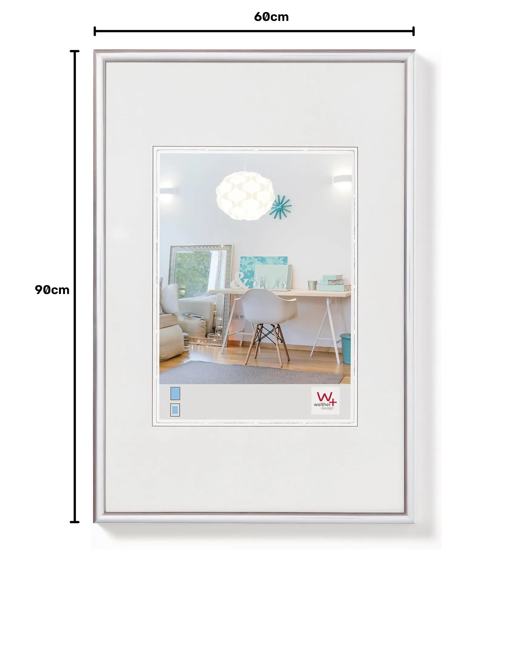 walther design Cornice Argento 60 x 90 cm KV090S - immagine 5