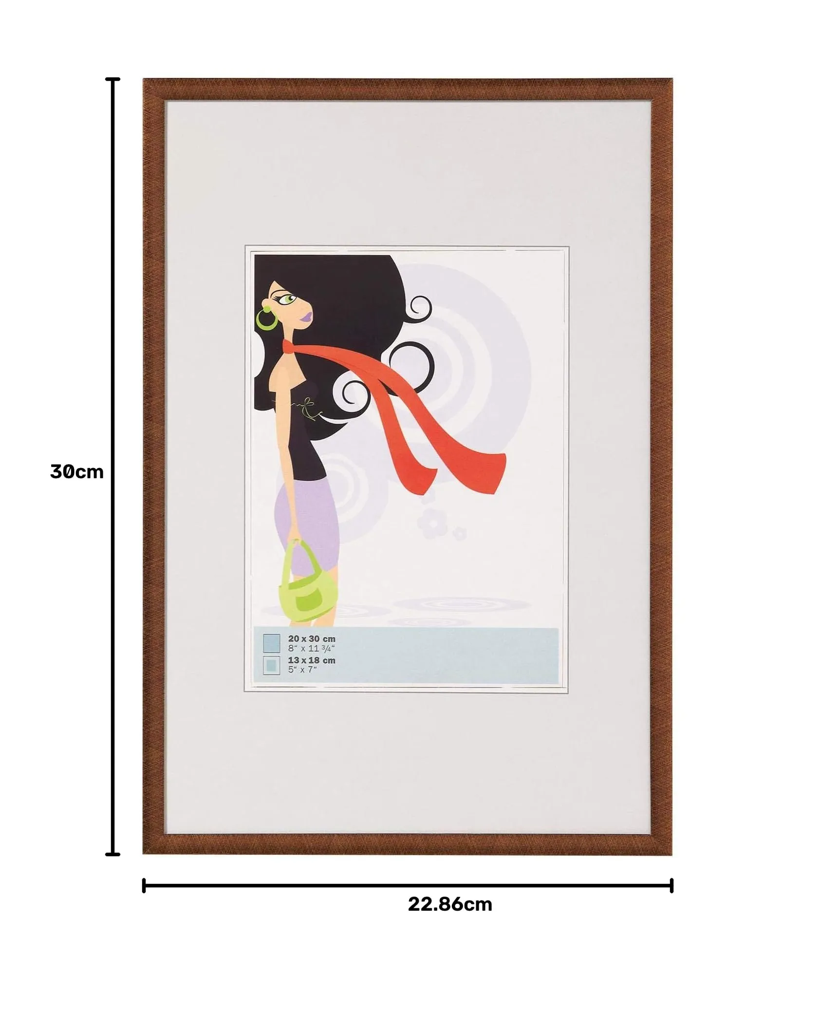 Walther Design New Lifestyle Plastic Frame, Bronzo, 13 x 18 cm, KV318J - immagine 3