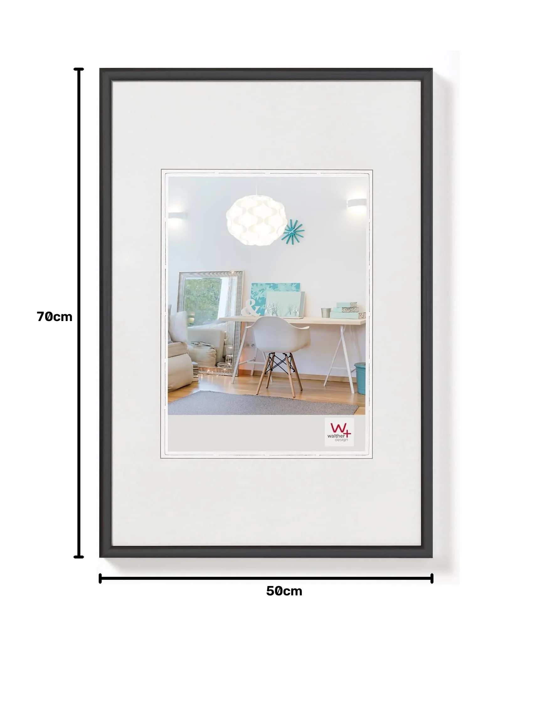 Walther Design Cornice Nera 50 x 70 cm KV070B - immagine 6