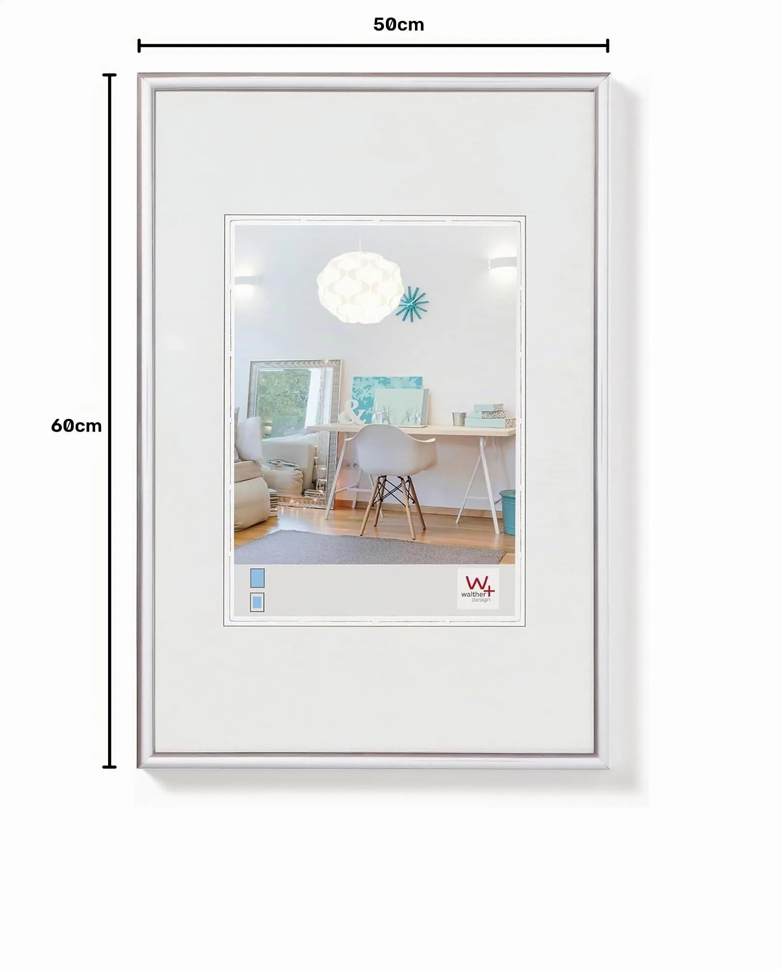 Walther Design Cornice Argento 50 x 60 cm KV060S - immagine 5