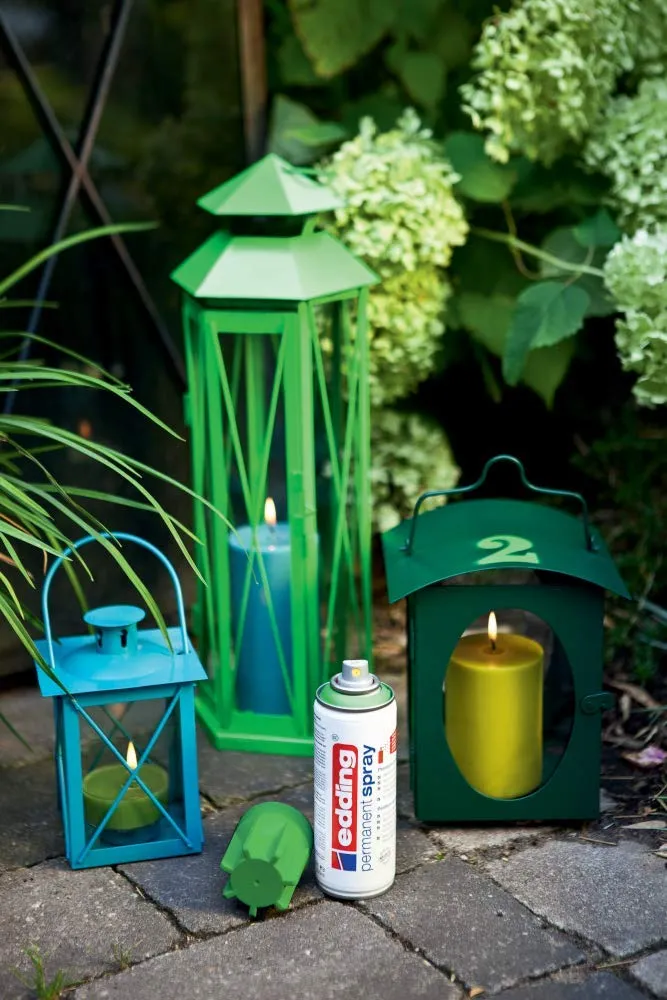 Edding 5200 Spray Permanente, Giallo Verde Opaco, 200 ml, Vernice Acrilica - immagine 4