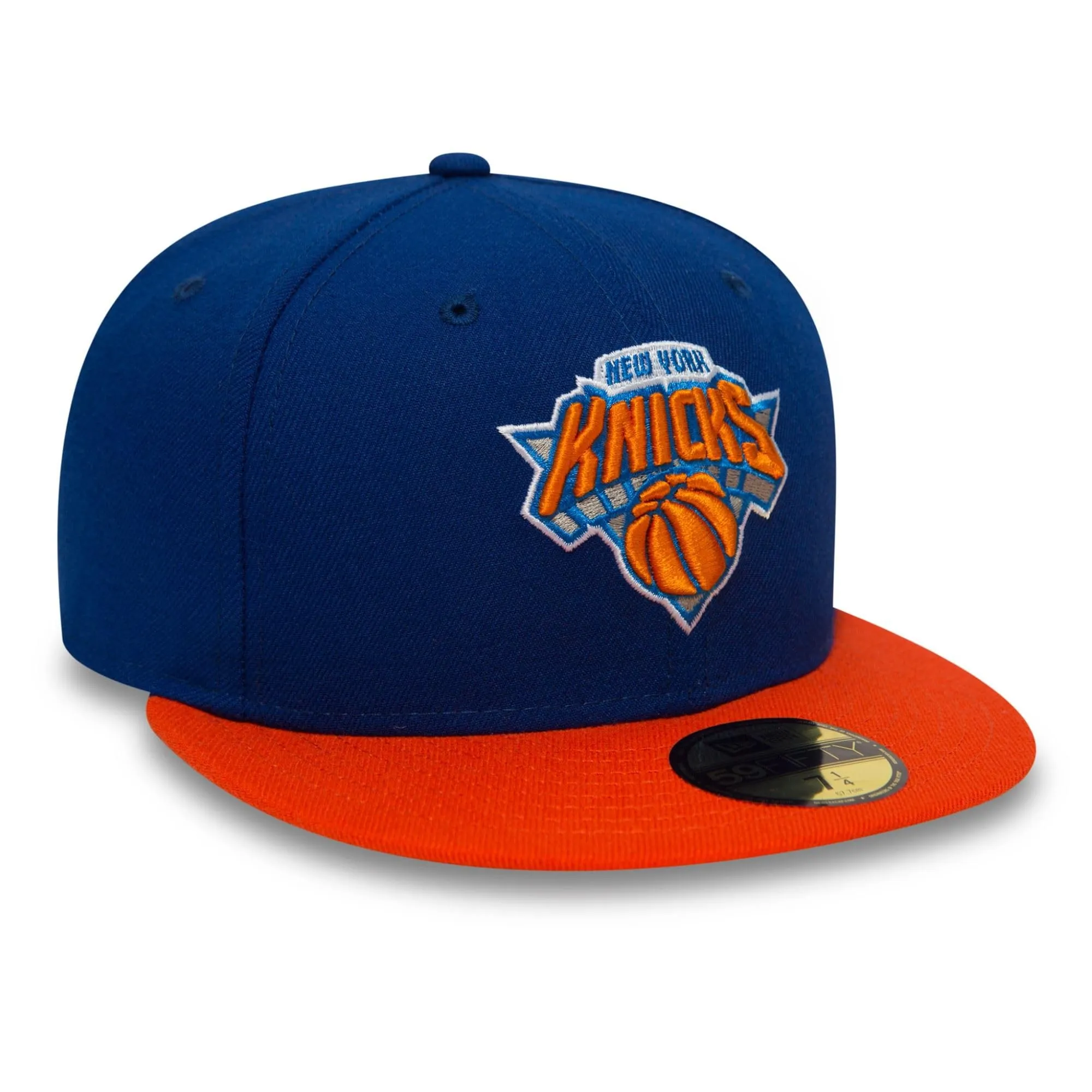 New Era NBA League Basic 59Fifty New York Knicks Snapback Cap, Navy Orange, 7 7/8 (62.5 cm) - immagine 2