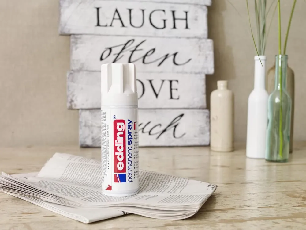 Edding 5200 Spray Permanente, Bianco Traffico Opaco, 200 ml, Vernice Acrilica - immagine 3