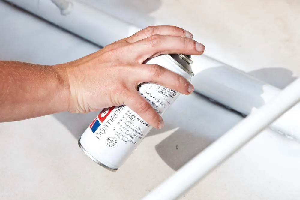 Edding 5200 Spray Permanente, Bianco Traffico Opaco, 200 ml, Vernice Acrilica - immagine 4