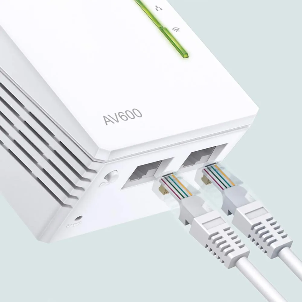 TP-Link TL-WPA4220 Powerline Wi-Fi Extender AV600 N300, 2 Porte Ethernet - immagine 4