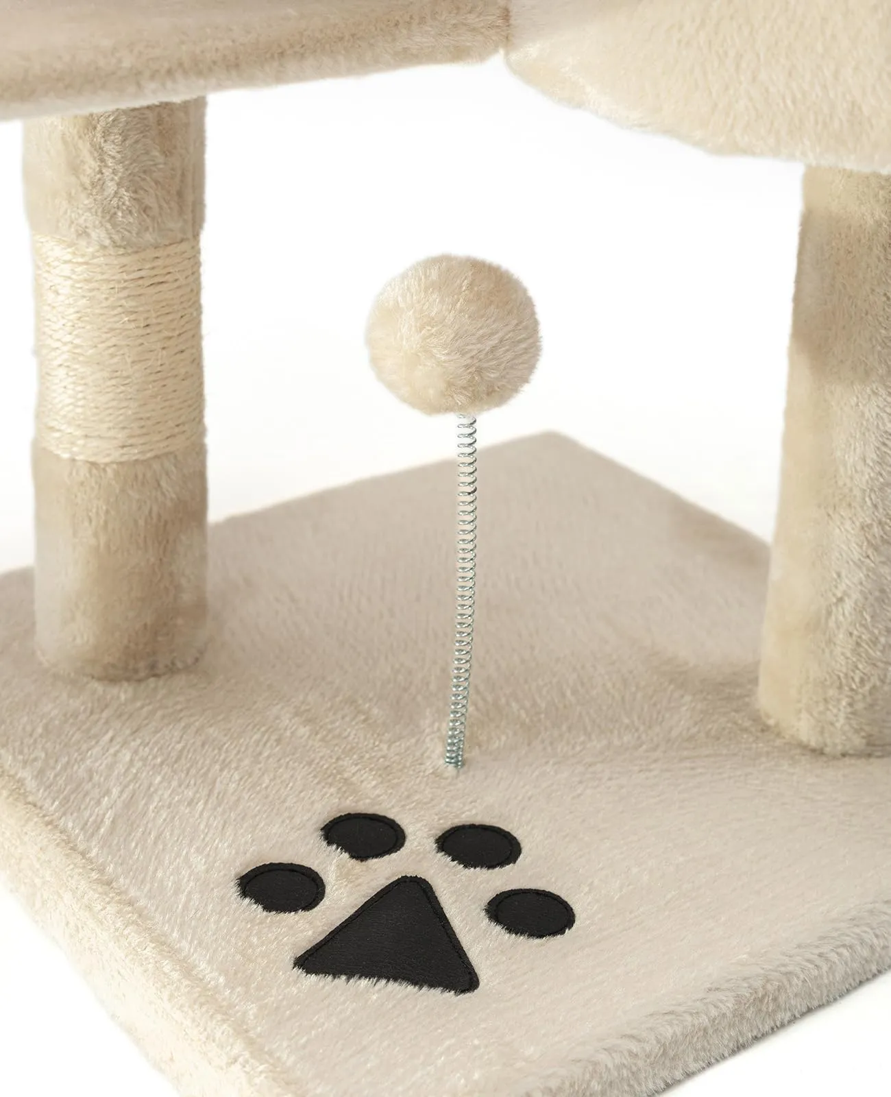 lionto Tiragraffi con Grotta e Colonne, 4 Livelli, 112 cm, Beige - immagine 3