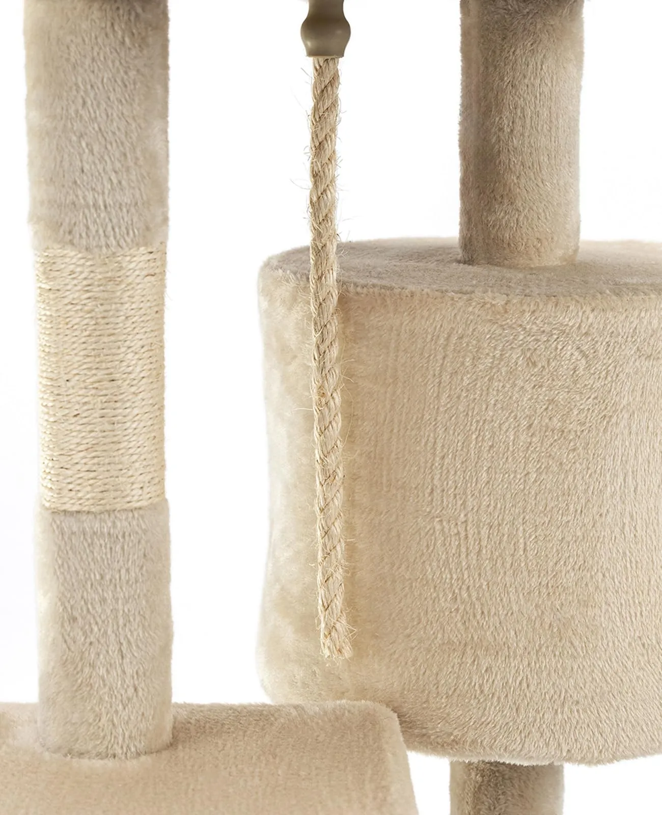 lionto Tiragraffi con Grotta e Colonne, 4 Livelli, 112 cm, Beige - immagine 4