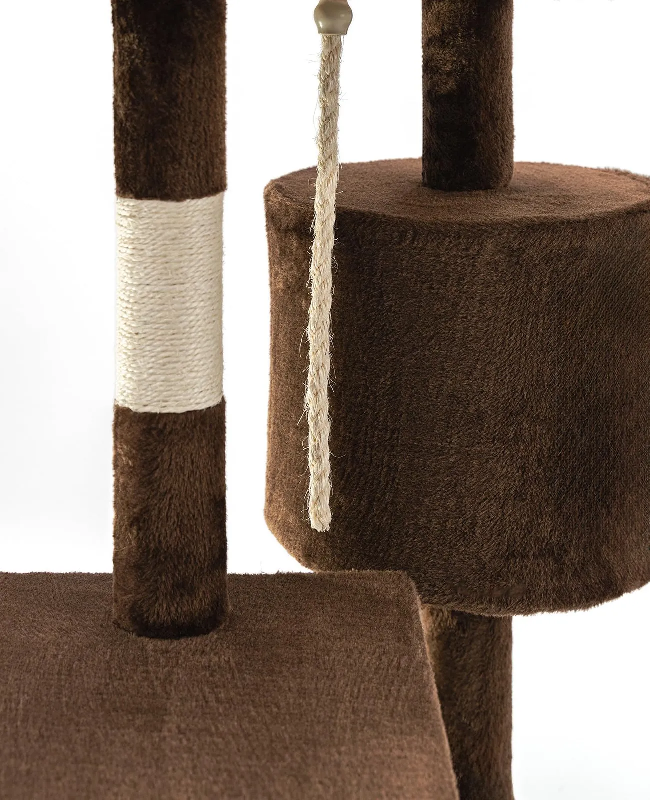 lionto Tiragraffi con Grotta e Colonne, 4 Livelli, 112 cm, Marrone - immagine 4