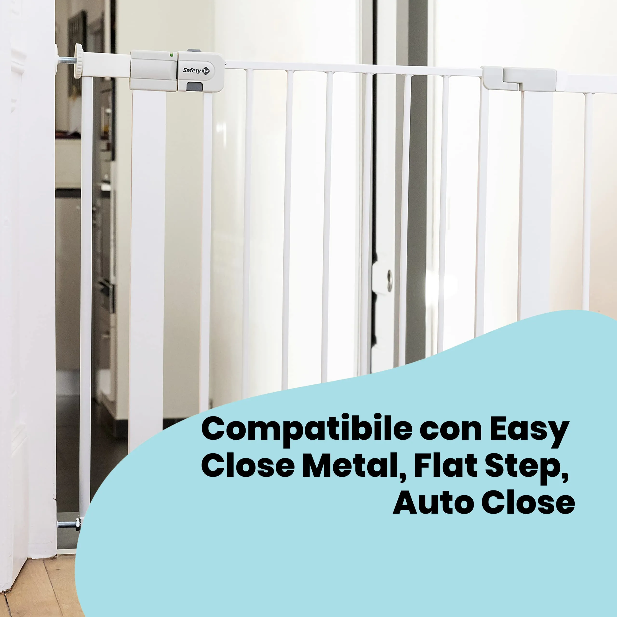 Safety 1st Estensione Cancelletto Sicurezza Bambini per Easy Close Metal, Auto Close e Flat Step, Bianco, 7 cm - immagine 2