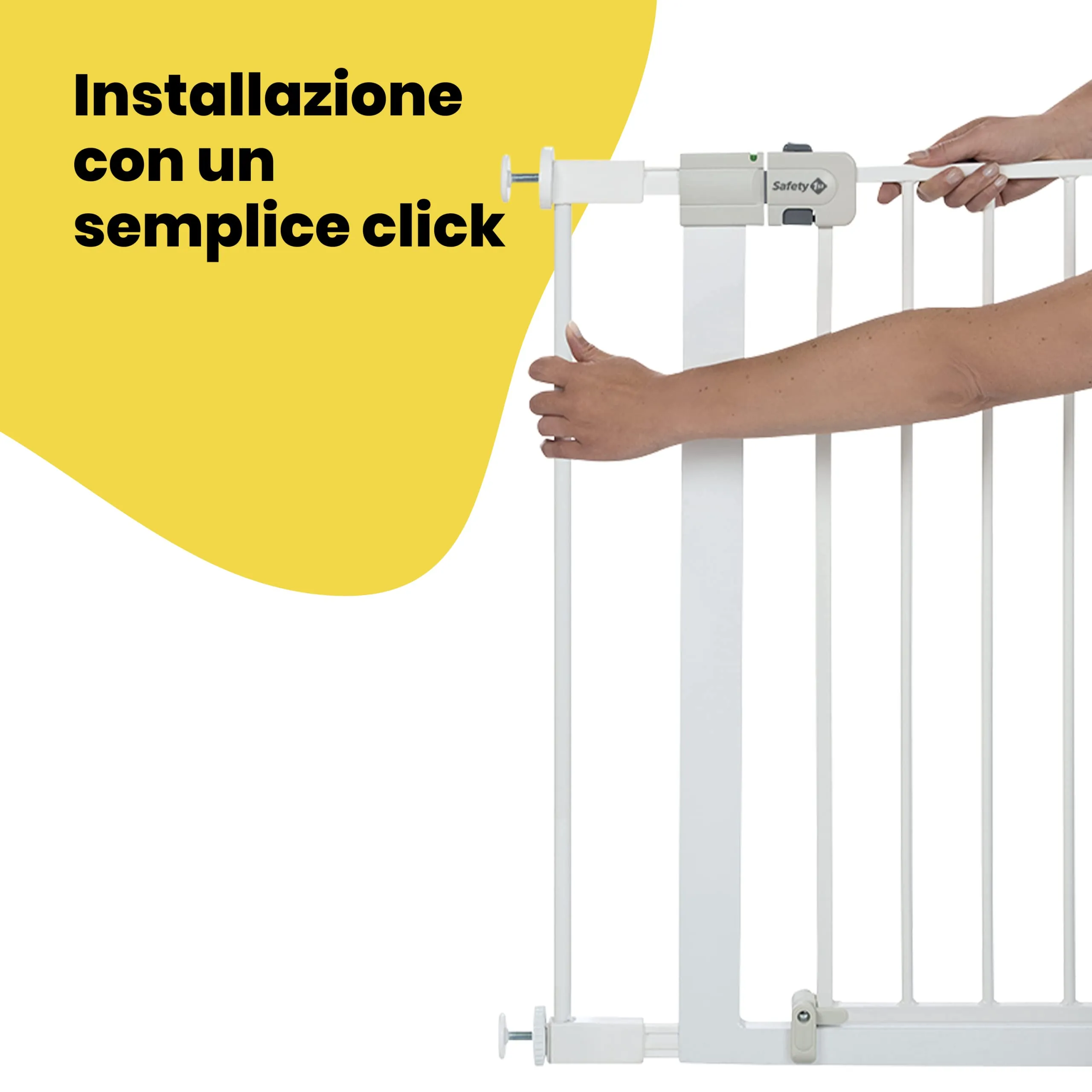 Safety 1st Estensione Cancelletto Sicurezza Bambini per Easy Close Metal, Auto Close e Flat Step, Bianco, 7 cm - immagine 3