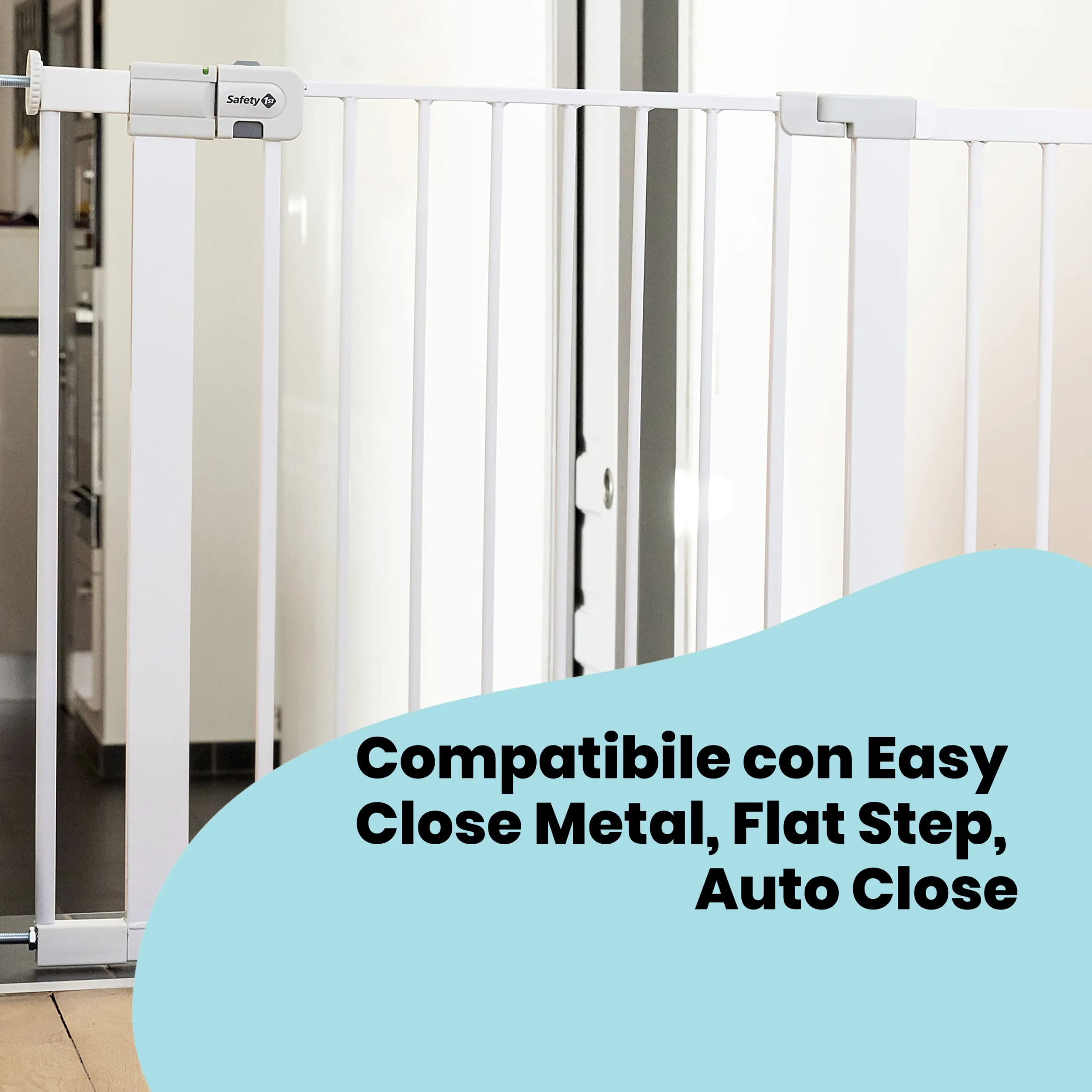 Safety 1st Estensione Cancelletto Sicurezza Bambini per Easy Close Metal, Flat Step e Auto Close, Bianco, 14 cm - immagine 3