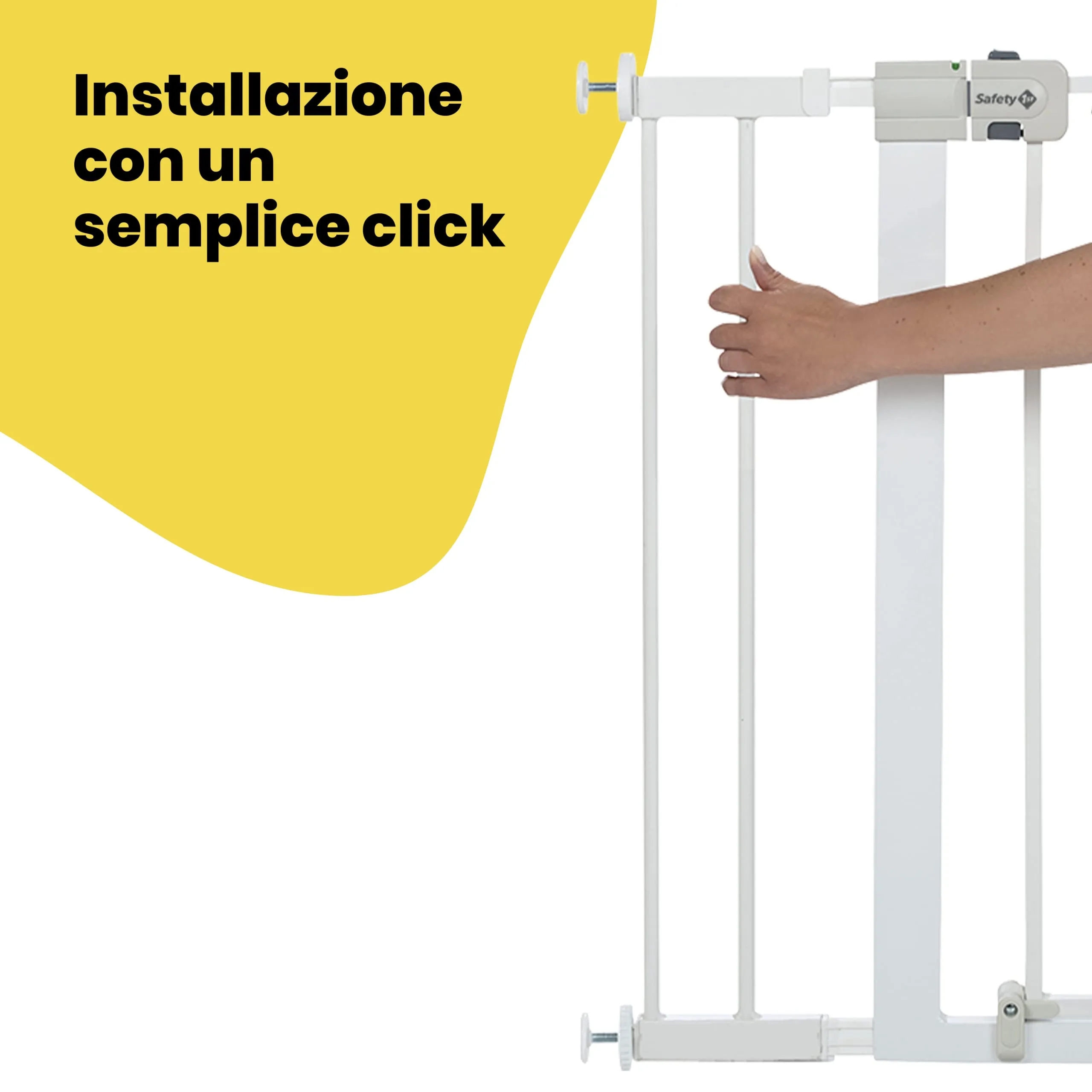 Safety 1st Estensione Cancelletto Sicurezza Bambini per Easy Close Metal, Flat Step e Auto Close, Bianco, 14 cm - immagine 4