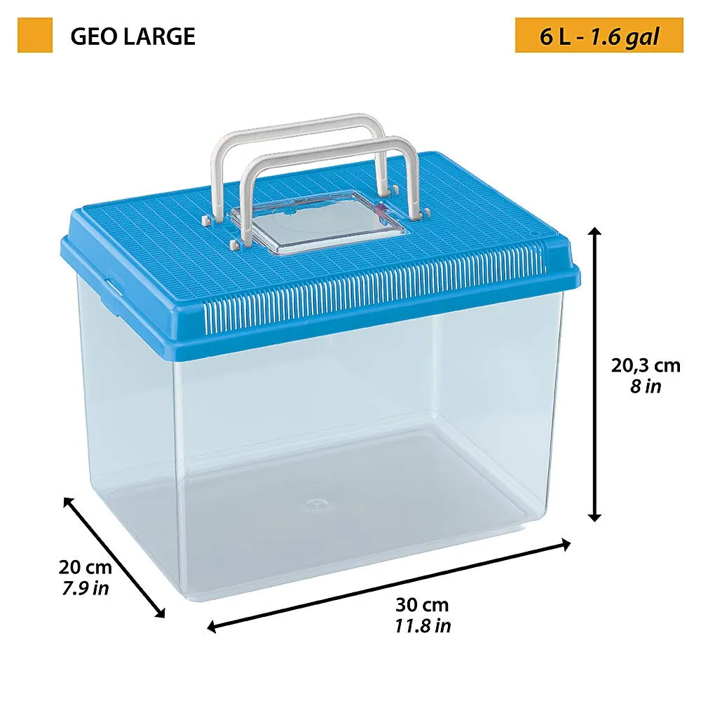 Ferplast Geo Large Acquario in plastica 6 L, Blu - immagine 2