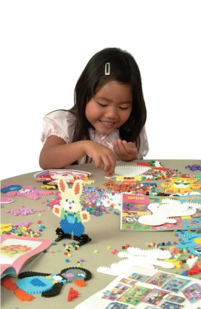 Hama Perle 201-10 Perline Midi, 3.000 pezzi, 5 mm, Verde - immagine 2