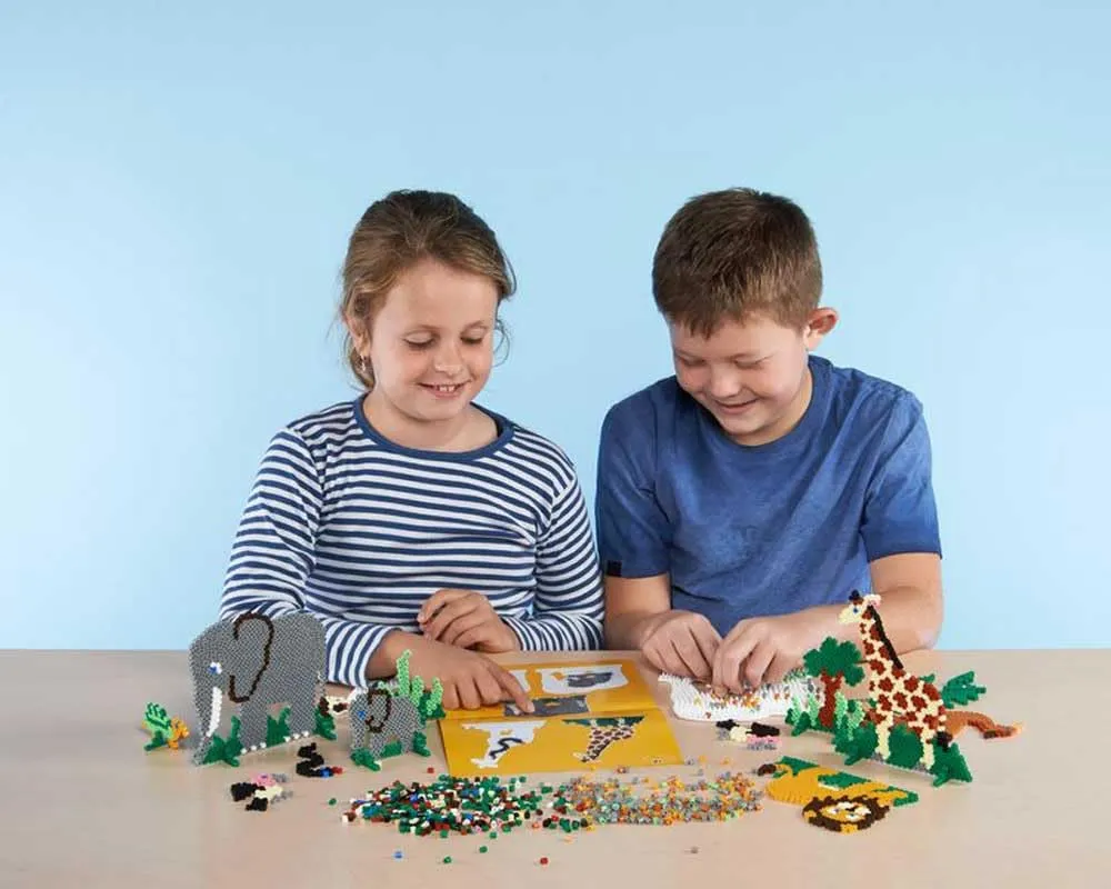 Hama Perle 201-10 Perline Midi, 3.000 pezzi, 5 mm, Verde - immagine 5