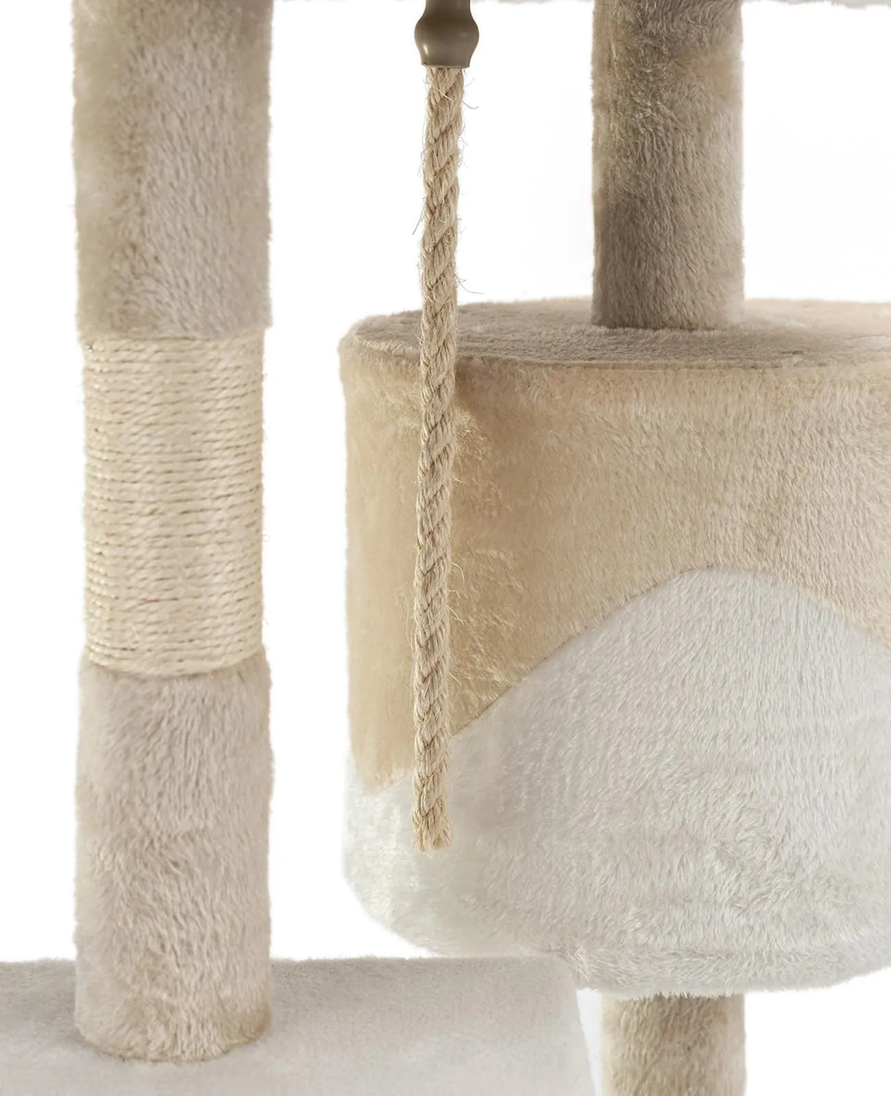 lionto Tiragraffi con Grotta e Colonne, 4 Livelli, 112 cm, Beige - immagine 4