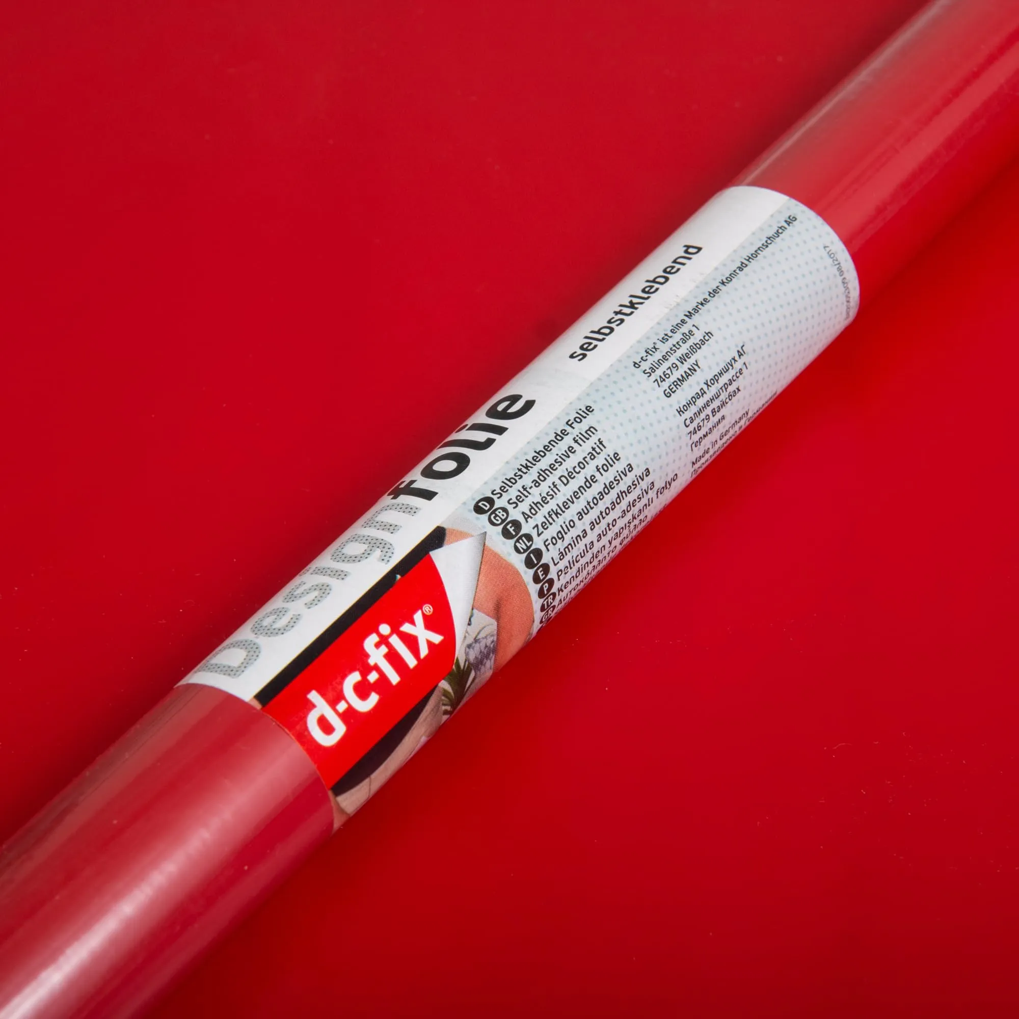 d-c-fix Pellicola Adesiva per Mobili, Segnale Rosso Opaco, 45 cm x 2 m - immagine 6