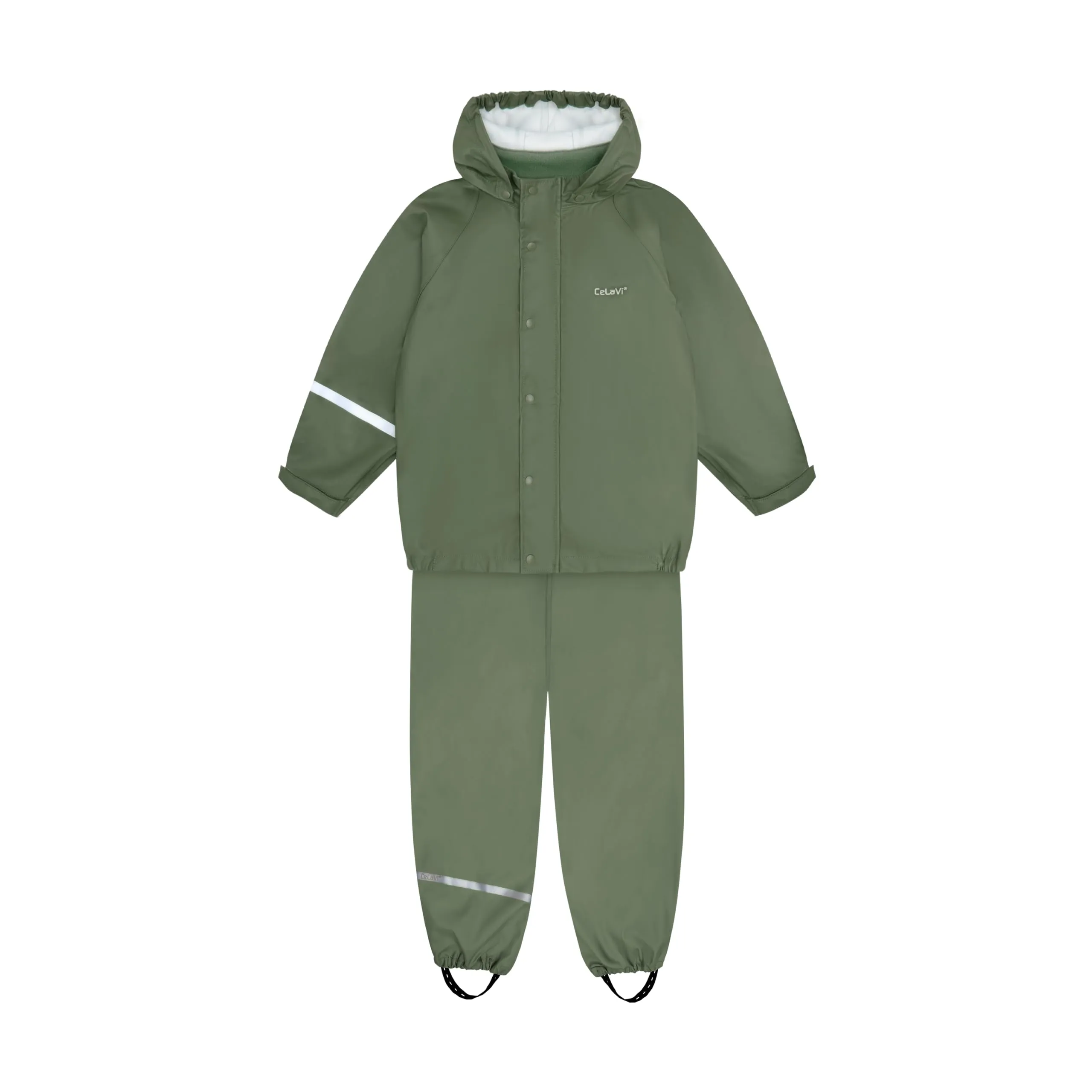Celavi Pantaloni Impermeabili Bambino, Verde Army, 120 cm - immagine 7