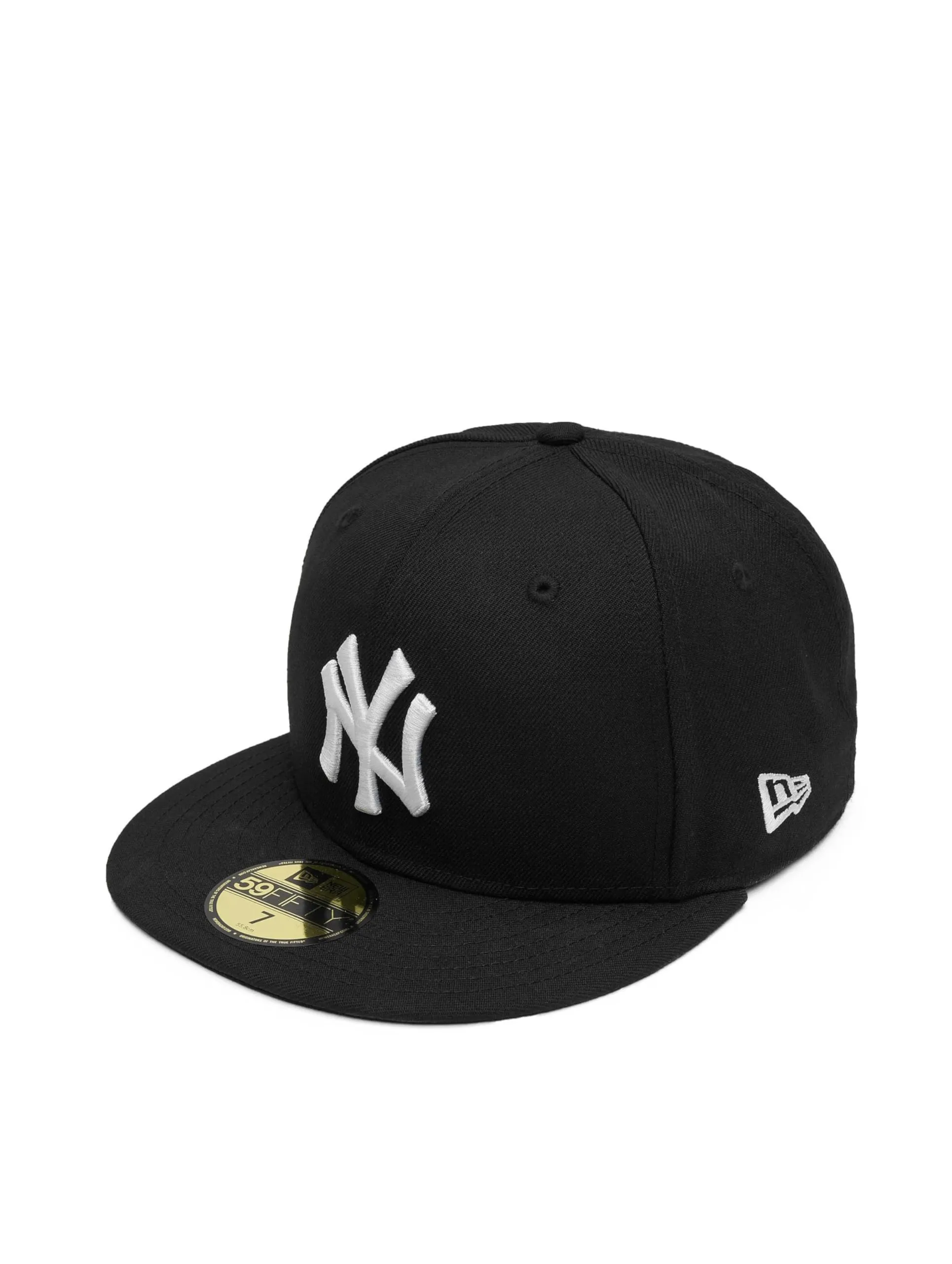 New Era MLB Basic York Yankees Men's Cap, Black, 8 1/4 - immagine 1
