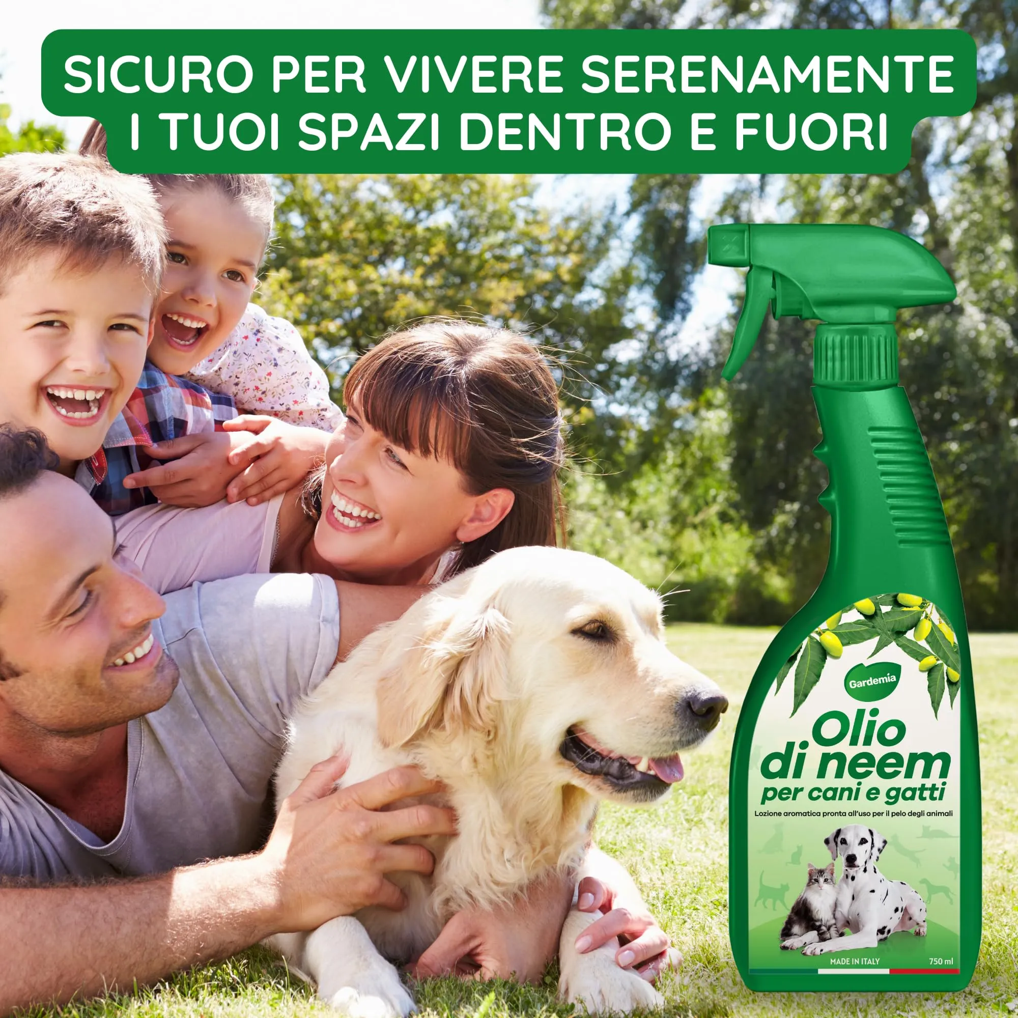 Gardemia Olio di Neem Spray per Cani e Gatti, 750ml - immagine 6