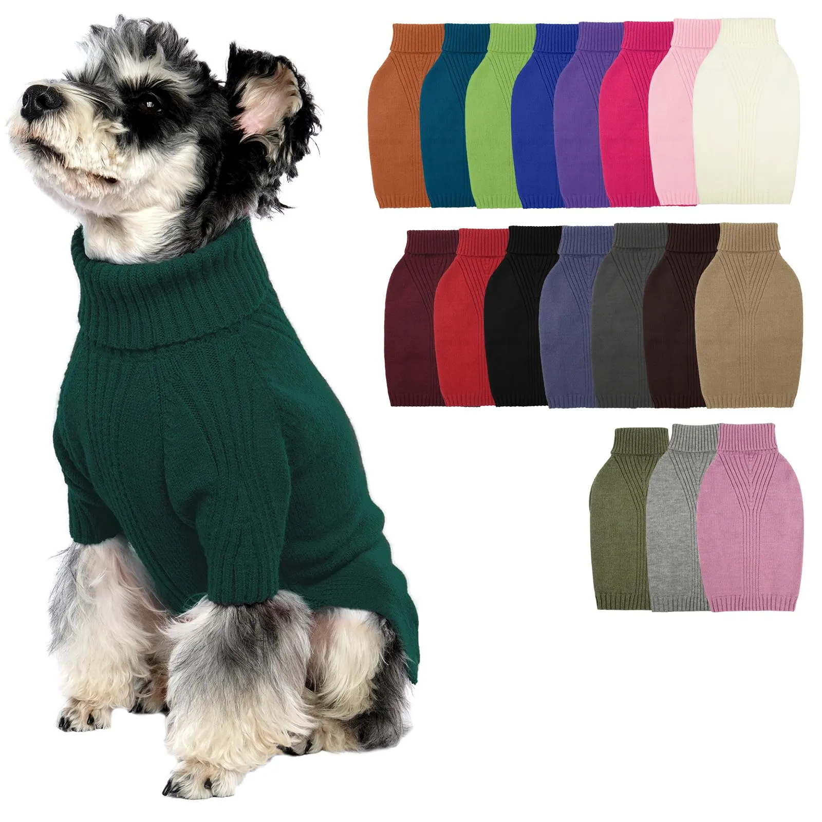 IECOii Maglione dolcevita invernale per cani e gatti - immagine 1
