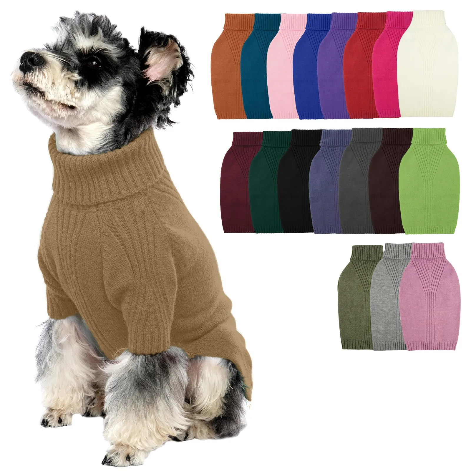 IECOii Maglione dolcevita invernale per cani e gatti - immagine 1