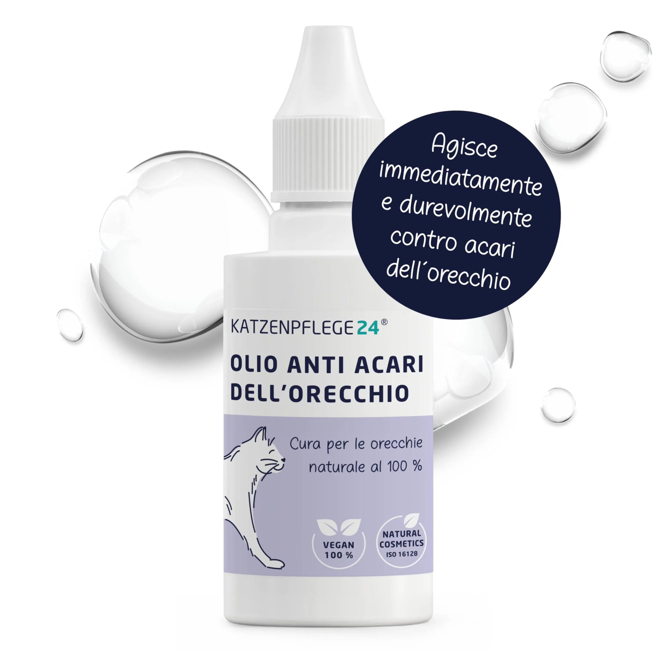 KATZENPFLEGE24 Olio anti acari dell'orecchio per gatti, 50ml - immagine 9