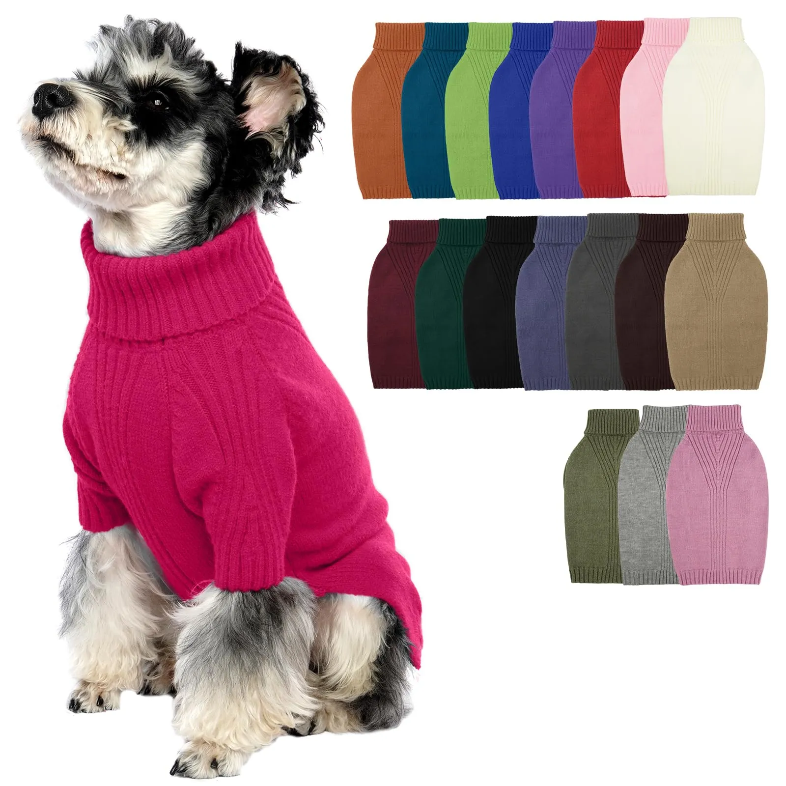 IECOii Maglione dolcevita invernale per cani e gatti - immagine 1