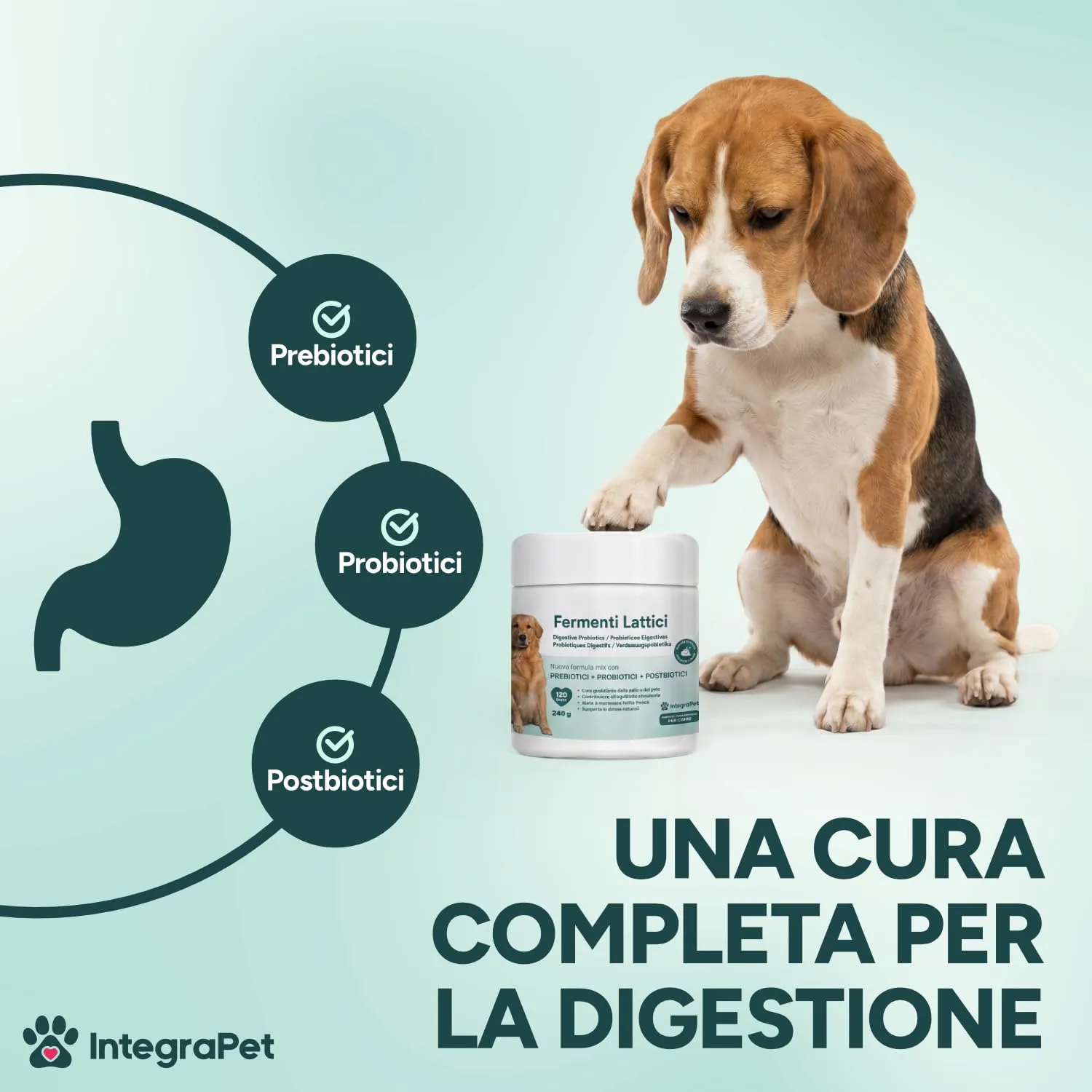 IntegraPet Probiotici per Cani - Supporto Intestinale, Pelle, Pelo e Alito - Snack Masticativi al Pollo - immagine 2