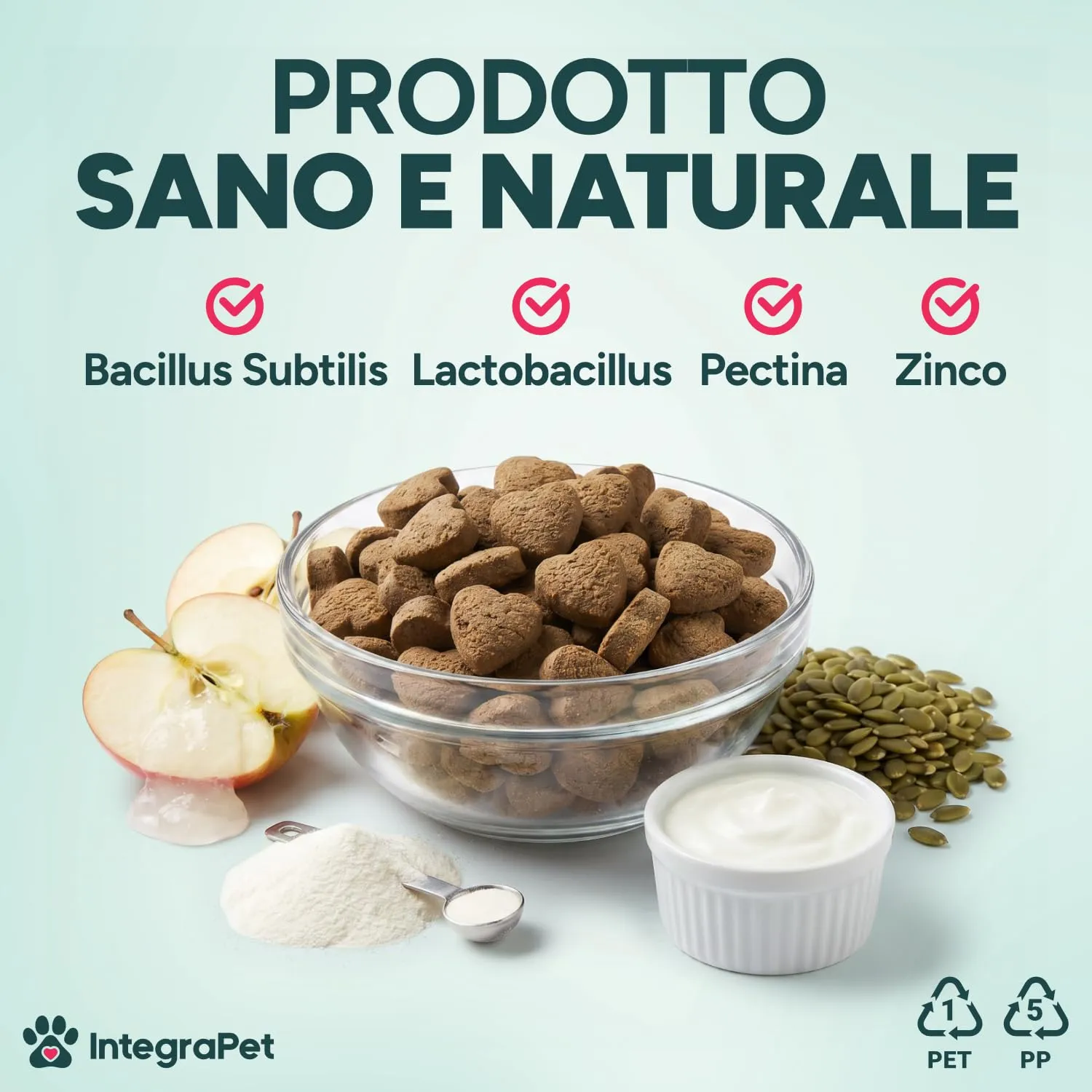 IntegraPet Probiotici per Cani - Supporto Intestinale, Pelle, Pelo e Alito - Snack Masticativi al Pollo - immagine 3