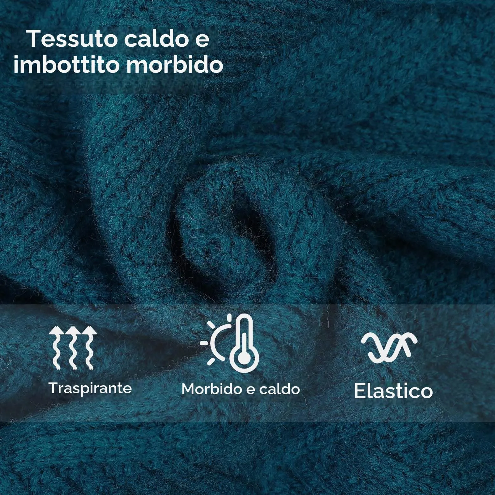AOFITEE Maglione Invernale per Cani con Collo Alto e Maniche, Blu, XL - immagine 3