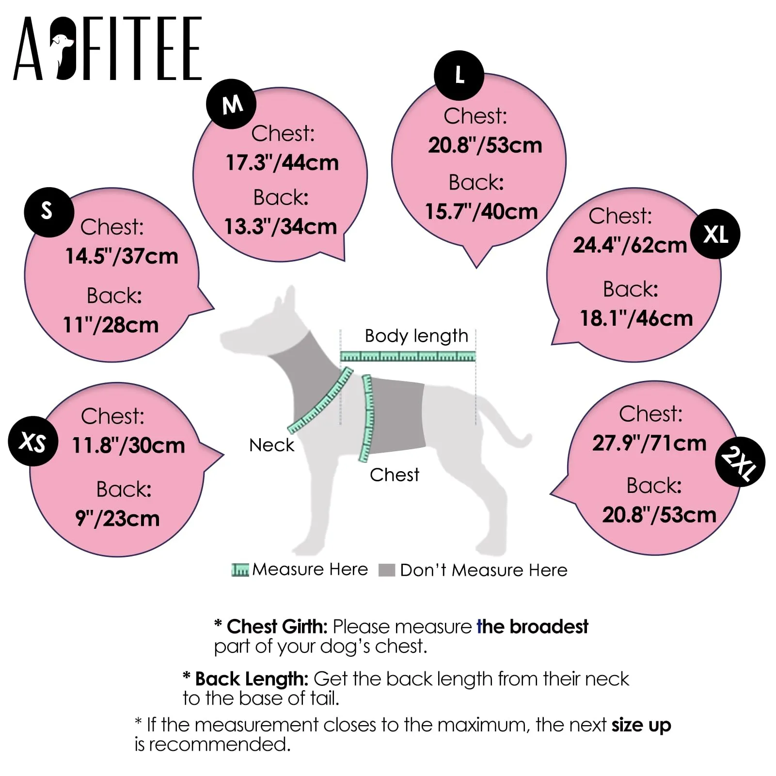 AOFITEE Maglione Invernale Termico per Cani con Collo Alto, Rosa, XL - immagine 4