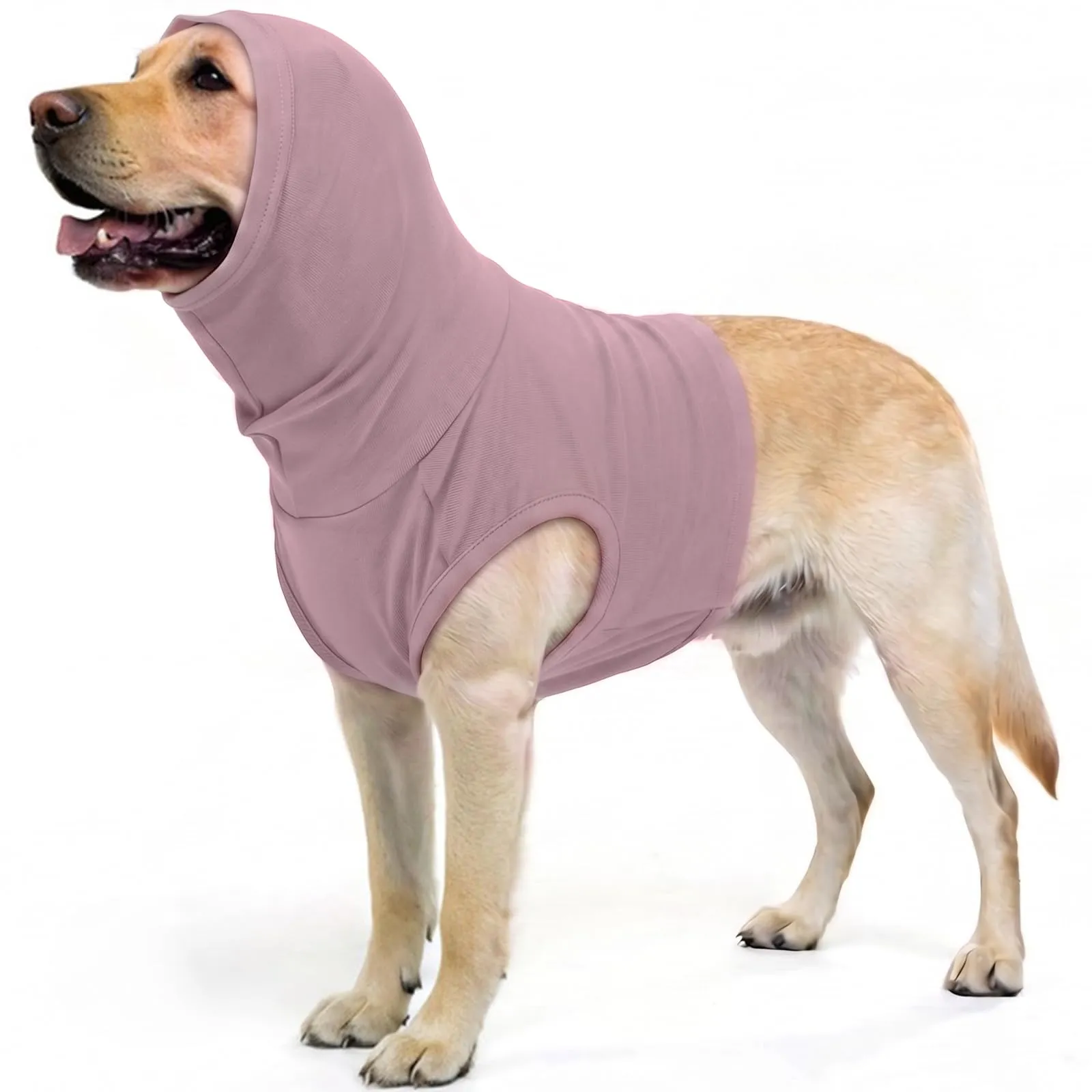 PUMYPOREITY Tuta per il recupero del cane con cappuccio e protezione orecchie (Viola, 2XL) - immagine 1